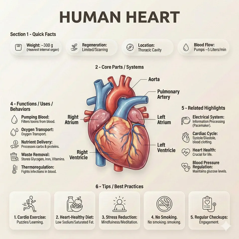 Editorial Anatomy Infographic Poster