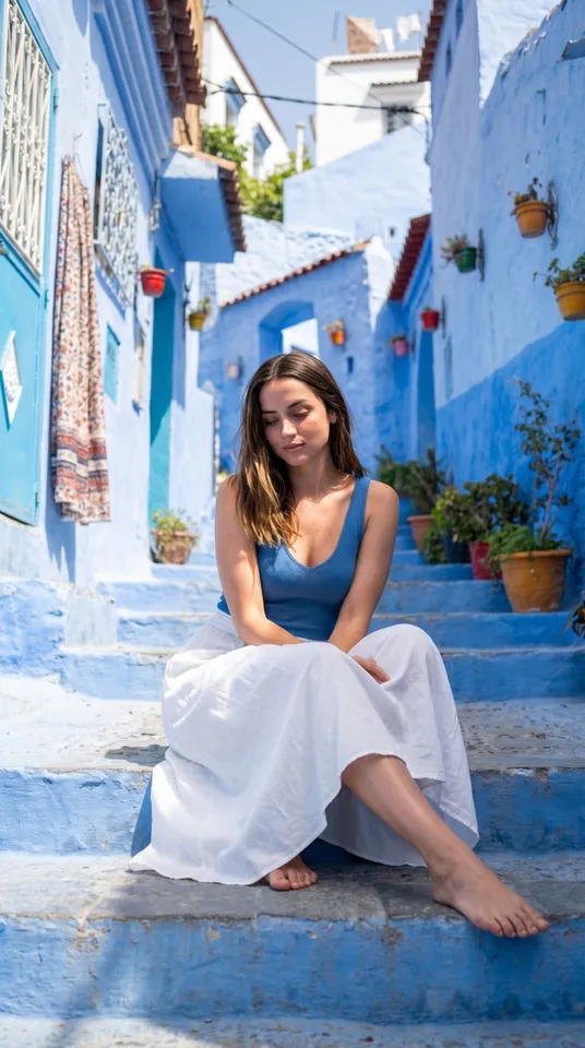 Mediterranean Alley Sunlit Portrait